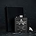 Groomsmen Gifts Set of 6, Personalized Groomsmen Flask Set w Optional Gift Box - Wedding Favor, Engraved 6oz Stainless Steel Flask, Custom Flask Gift Set, Black #2