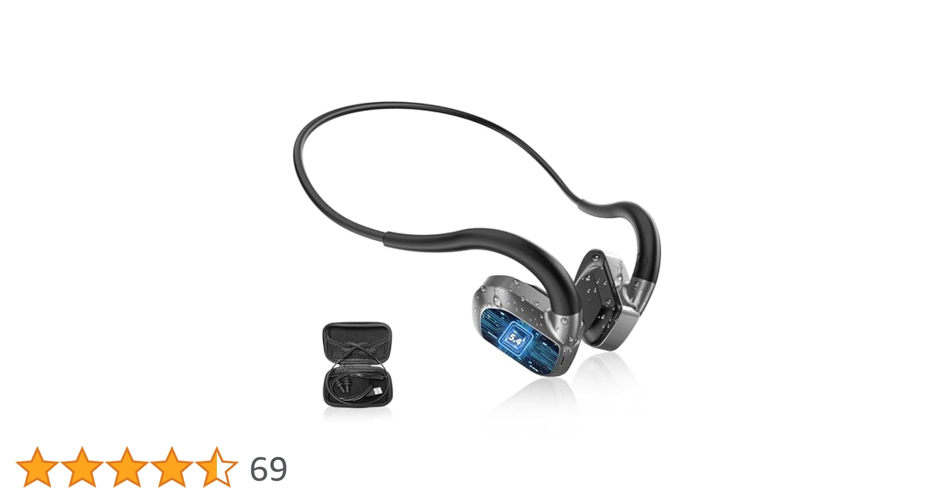 骨伝導イヤホン bluetooth 5.4 MP3プレーヤー機能 新型 骨伝導イヤホン bluetooth 5.4 MP3プレーヤー IPX8防水