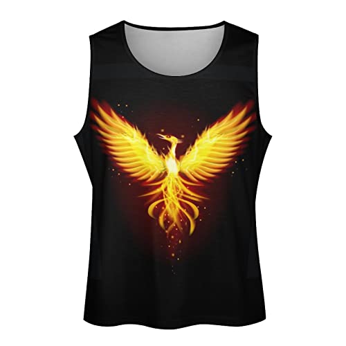 Camiseta sin mangas hombre gimnasio Phoenix Bird culturismo 5XL 5