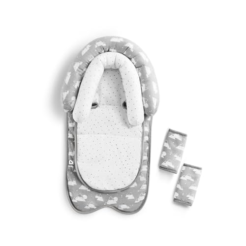 Image of Munchkin® Brica® XtraGuard™ Head Support & Strap Cover for Baby Car Seats with Silver-Ion Technology, Mountains