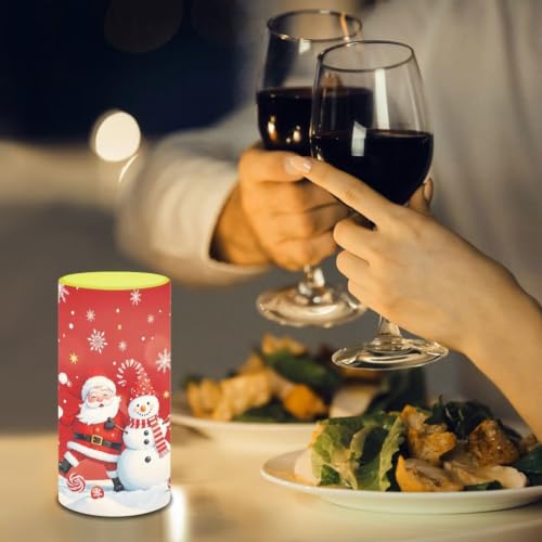 Image of Flameless Candles with Remote Timer Battery Operated Santa Claus
