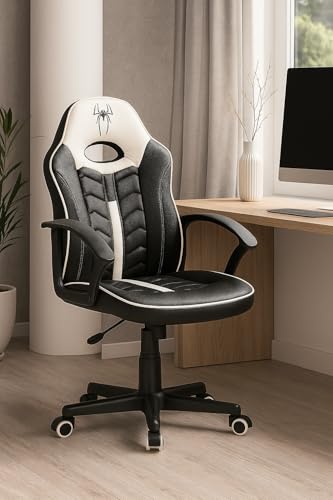 Shiito | Modelo Goblin | JC - Silla Gaming | Ergonómica con Respaldo reclinable | Tapizada en Piel sintética de Color Blanco - Negro - imagen 2