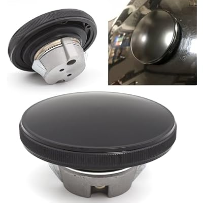Aluminum Fuel Tank Gas Cap Cover Fit for Harley Street 750 500 2015-2020,Black