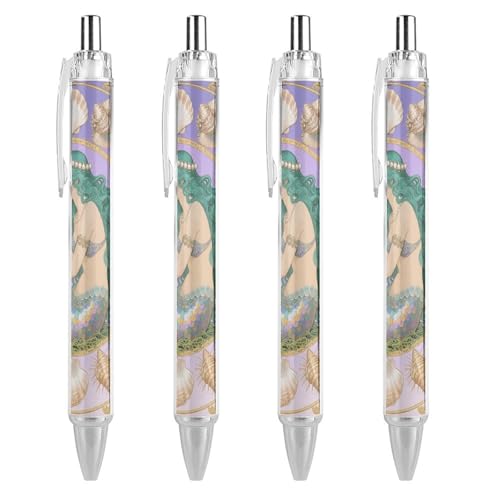 Stylo 0.5 mm rétractable encre noire anti fatigue avec grip doux