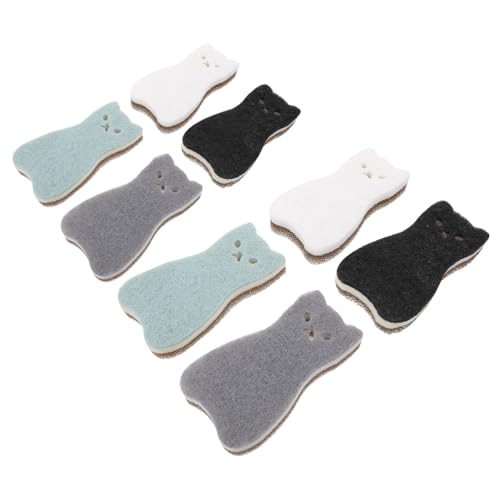BESTYASH 8 Pack Kitchen Cleaning Sponges Non Stick Bowl Scrubbers Dish Cleaning Cloths Set
