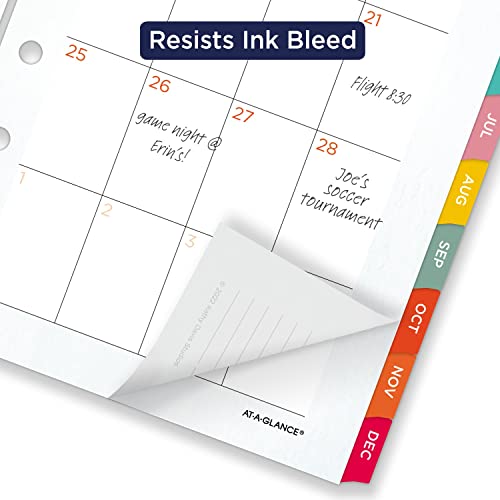 At-A-Glance 2023 Weekly & Monthly Planner Refill, 52122 Day-Timer, 5-1/2" x 8-1/2", Size 4, Desk Size, Monthly Tabs - Image 4
