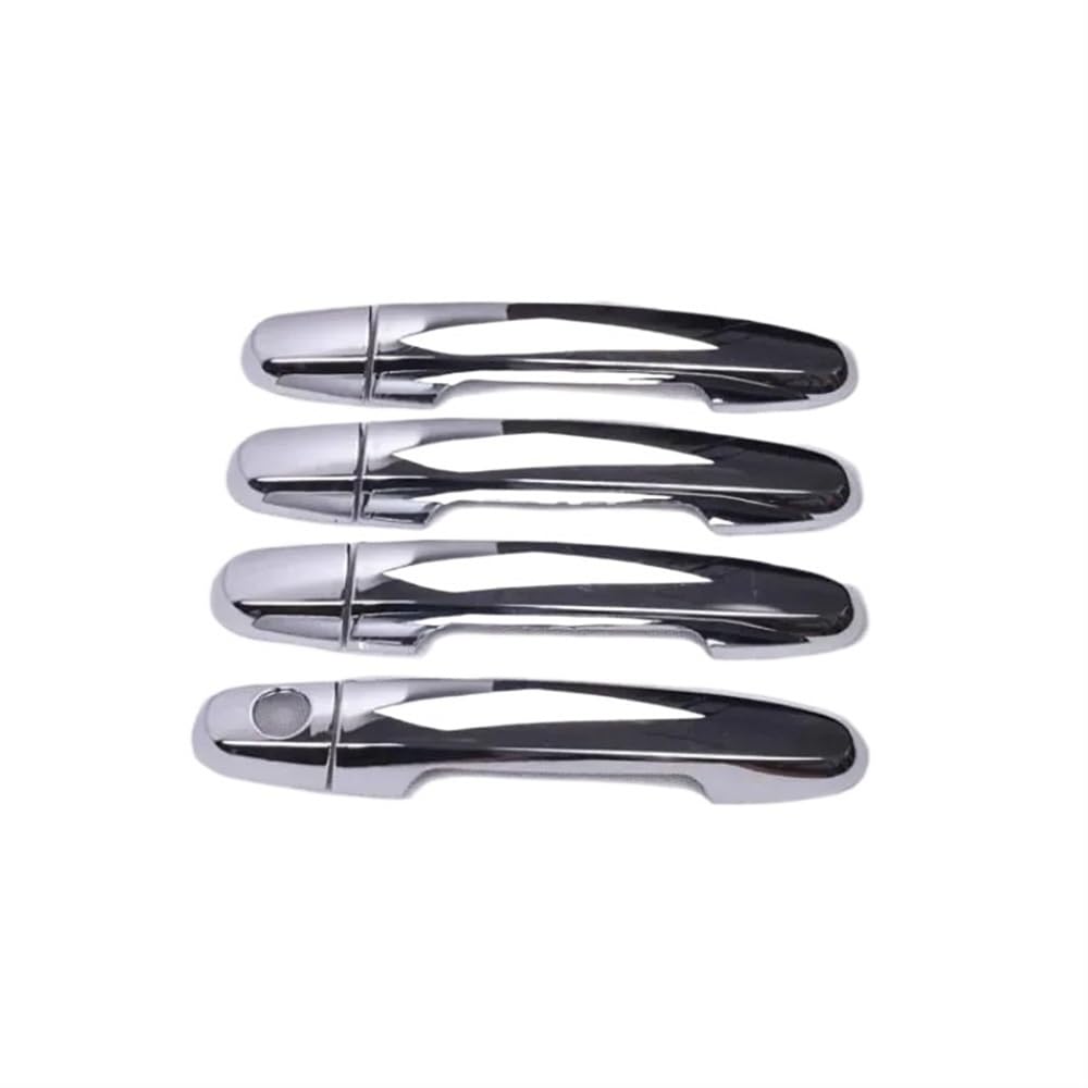 Mlhoghigd Silver 1Keyhole Door Handle For Fielder 2005-2013 Car Door Handle Cover Trim Styling Accessories