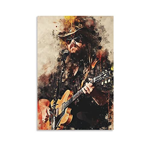 Tableaux sur toile Chris Stapleton, idée cadeau art mural original pour homme et femme