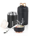 Dreamhigh® Termo para Comida 550 ml, Recipiente Té...: 【Mantenga Los Alimentos Calientes o Fríos】 - Tecnología de aislamiento al vacío Dreamhigh para una máxima retención de temperatura de alimentos fríos o calientes. Acero inoxidable de doble pared, mantiene el calor hasta 10 horas y el frío hasta 12 ho...
