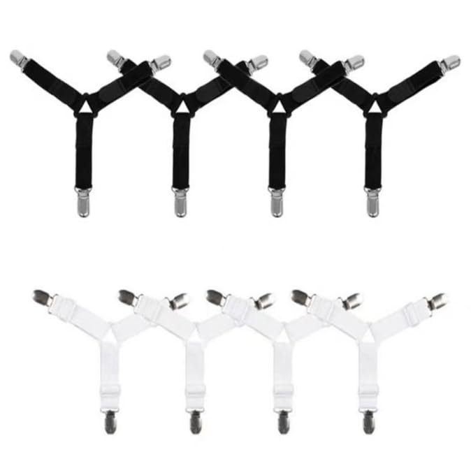 Anlising 8PCS Tensores de Sábanas, Tensor de Sábanas, Sujeta Sabanas Bajeras, Correas Tensoras de Sábanas, Soportes para Sábanas, Clips de Ropa de Cama, para Sábanas,Colchones,Tablas de Planchar,Sofás
