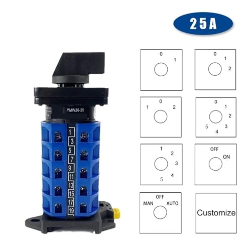 Interruptor de leva de cambio YMW26-25 con control de contacto plateado estable 3
