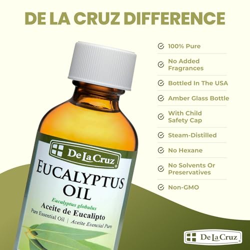 Aceite Esencial Eucalipto De La Cruz 4 Frascos 2 oz miniatura 4