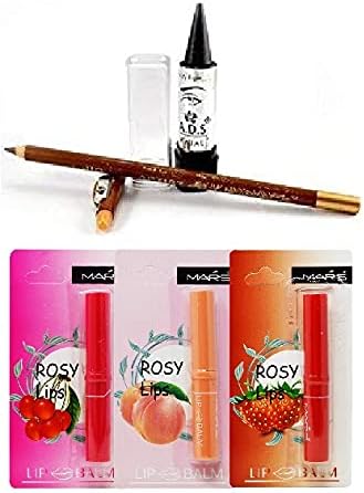 Lipbalm + Lipliner and Eyeliner + ADS Kajal