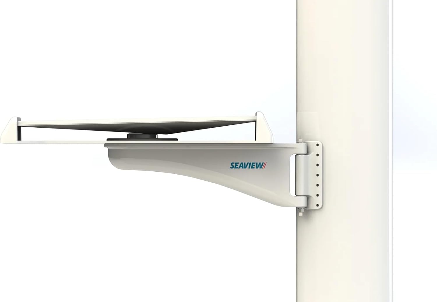 SEAVIEW Mast Mount compatible with Starlink Performance Gen2 Antenna | Marine Grade Construction | 3-Part Polyurethane Coating | Fits Masts 3-5/8" and Larger | Cable Management | SM24U