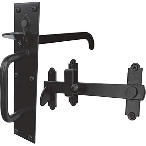 IRONTITE® Suffolk Latch, Garden Gate Latch for Wooden Gates, Ideal Garden Gate & Door Latch for Keeping Gates Shut, Heavy Duty Garden Gate Latches (Black) Cover