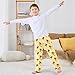 IHCVHQX Plush Pajamas Pants Watercolor Bumblebees Long Sleep PJ Bottoms Soft Elastic Waist Sleepwear L