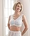 Silverts Women’s Adaptive Front Snap Bra, Wireless Assisted Dressing Support Bra for Elderly & Recovery - True White LGE