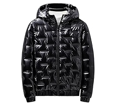 DGHM-JLMY Men's Winter Detachable Collar Puffer Jacket