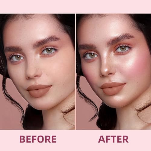 TBeautfave Liquid Highlighter Makeup Stick, Liquid Blush Highlighters Makeup Glitter Eyeshadow, Liquid Contour Body Shimmer Finish Long Lasting Natural-Looking Waterproof Face Body Glow Makeup - Image 5