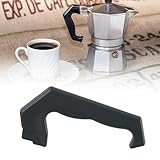Gdfnmogo Mokkakannen-Ersatzgriff für Espresso-Kaffeemaschine, langlebiger schwarzer Kunststoff als Ersatzteil, einfache Installation, kompatibel mit 1, 3, 6, 9, 12 Tassen Herdperkolatoren (1 Tasse)