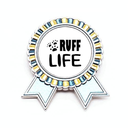 Broche Ruff Life en métal taille M pour briser la monotonie des vestes