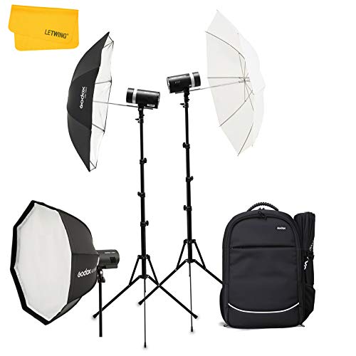 Godox AD300 Pro Photography Lighting Kit, 2.4G TTL 1/8000s HSS Strobe Light Photography Kit, 0.01-1.5S Recycle Time, 320 Full Power Studio Lighting Kit, Expand Your Capability with Ease(AD300Pro Kit)