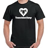 100% Cotton Transvision Vamp T-Shirt Mens Wendy James 80\'S Pop Rock Music Top Size XXL