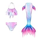 Traje De Baño 𝓢𝓲𝓻𝓮𝓷𝓪 para Niña Conjunto Bikini de Cola Playa Piscina - Natación y Verano