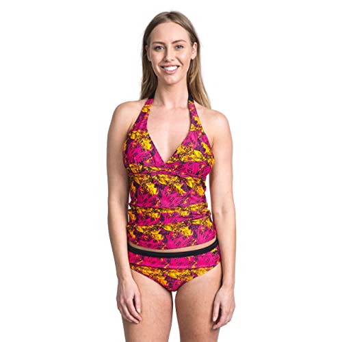 Trespass Bloomer Tankini con Almohadillas extraíbles, Impresión de Mujer Rosa, Small