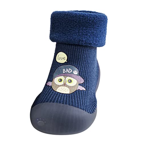 Sneakers for Boys Boys Sole Warm Socks Baby Kids Slipper Shoes Knit Soft Solid Toddler Girls Stocking Rubber Baby Shoes Lightweight Walking Shoes Baby