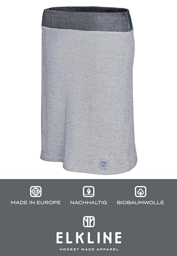 ELKLINE Damen Sweatrock Breath aus Baumwolle gerader Schnitt | 2069020, Größe:42, Farbe:darkblue - White