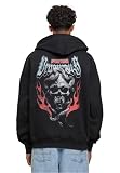 Mister Tee Only Members Oversize bluza z kapturem, czarny, XL Duże rozmiary