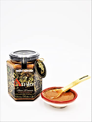 Amlou amandel (biologisch) 100% puur en natuurlijk 300g Marokkaanse Berber spread met arganolie & pure sinaasappelhoning…