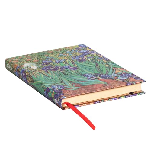 Carnet Paperblanks Iris de Van Gogh reliure rigide luxe format Midi