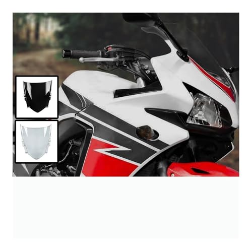 Pare-brise double bulle pour CBR500R 2013-2015 en plastique PC résistant - 3