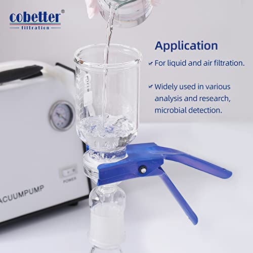 Image of MCE Membrane Filters, 47mm, 0.22 m, Hydrophilic, 100PCS | Mixed Cellulose Esters Disc Filters, Non-sterile, pH 4-8, For aqueous /organic filtration, particle analysis & water testing