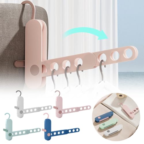Wall Mounted Clothes Drying Rack with Retractable Rod, Hanging Space-Saving Adjustable Foldable Laundry Rack Wall Mounted,Portable No Drill Wall Mounted Clothes Hanger for Hotel Indoor Use (White) - image 7