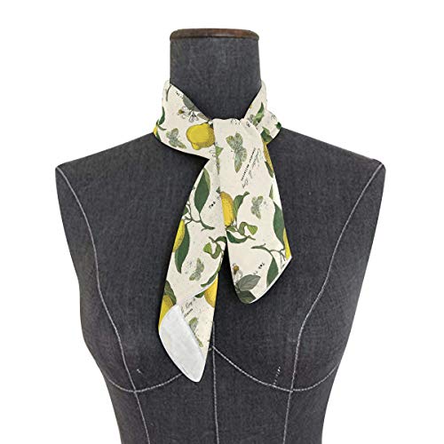 ALAZA Lemon and Butterflies Vintage Square Scarf Polyester Lightweight Fashion Elegant Head Neck Scarf Kerchief for Women Girls3