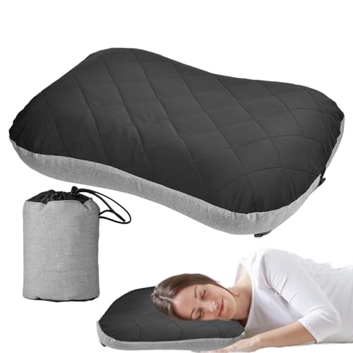Coussin gonflable pour dormir lavable et compact contre le mal de cou - 2