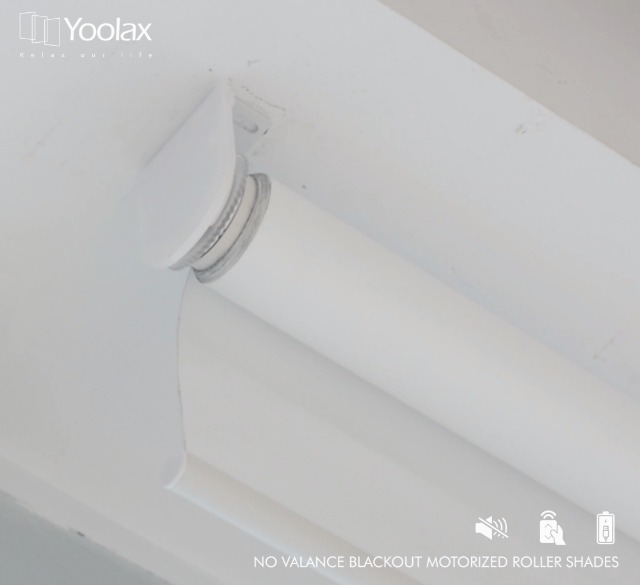 Yoolax Motorized Roller Shade Without Valance