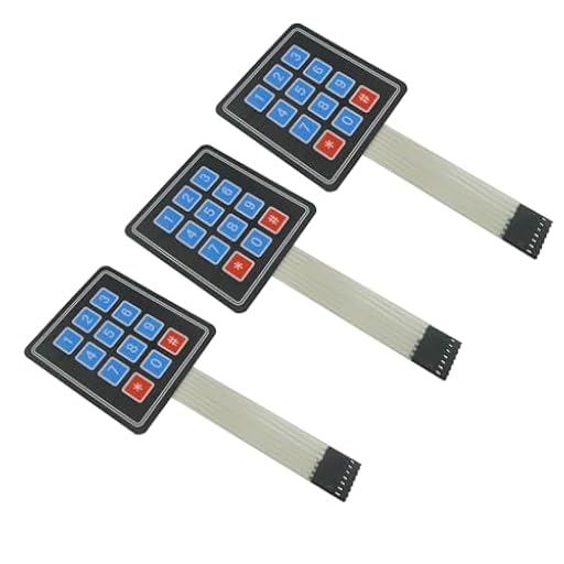 Aihasd 3pcs 3 * 4 Matriz tastatur teclado matricial del panel de control SCM Para arduino | Ya disponible en tu tienda friki favorita! En mundofriki.es!