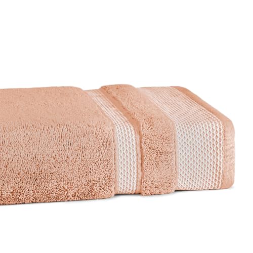 Image of Spaces 100% Cotton Towels for Bath | Towels for Bath Large Size | Bath Towel - Soft & Quick Dry | 600 GSM | 1 Piece Bath Towel for Men /Women | Hygro Collection | 75 cms x 150 cms - Light Brown