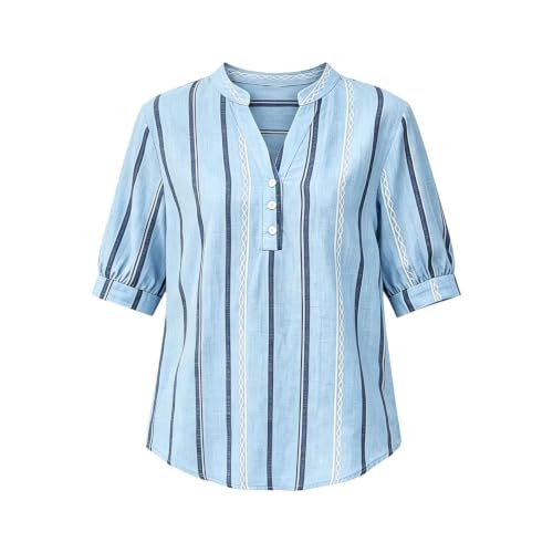 Chemise été légère à rayures et coupe ample pour homme au style décontracté