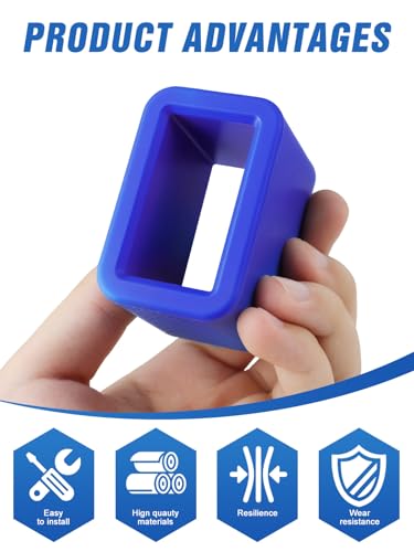 Image of 2 PCS Seat Belt Buckle Holder, Silicone Seatbelt Buckle Booster to Makes Receptacle Stand Upright for Easy Access (Blue)