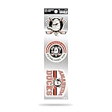 Rico Industries NHL Hockey Anaheim Ducks Retro Decal Set
