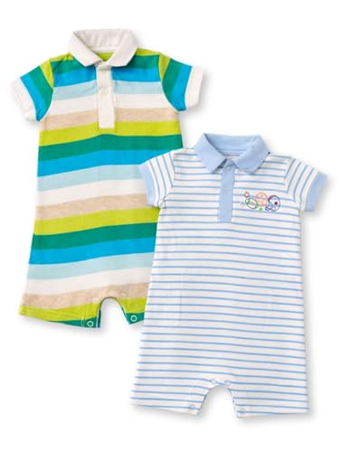 Image of TuddyBuddy 100% Cotton Romper /Jumpsuit /Bodysuit Set for Baby (Pack of 2 Playsuits)
