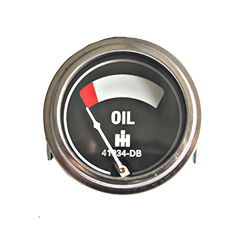 Trp Rtp Ih / Farmall Tractor Oil Pressure Gauge Zone Style With Ih Logo With Studs