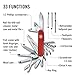 Victorinox Swiss Champ Swiss Army Knife, 33 Functions, Swiss Made Pocket Knife with Large Blade, Screwdriver, Chisel and Combination Pliers - Red