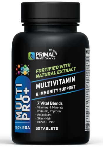 Multi vitamins for man, multivitamins for women, multiminerals, B-complex fortified with natural extracts for energy, hair, skin, joint, immunity, bodybuilding. Fulfills 100% RDA, 60 Veg Tablets Multi vitamins for man, multivitamins for women, multiminerals, B-complex fortified with natural extracts for energy, hair, skin, joint, immunity, bodybuilding. Fulfills 100% RDA, 60 Veg Tablets
