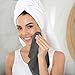 Utopia Towels 12 Pack Cotton Washcloths Set, 100% Ring Spun Cotton, Premium Flannel Face Cloths, Highly Absorbent and Soft Feel Fingertip Towels, Grey